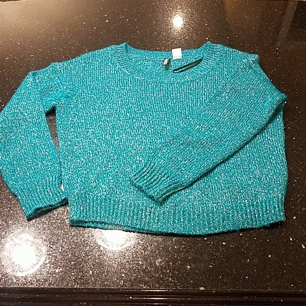 Blue and Silver knit sweater!